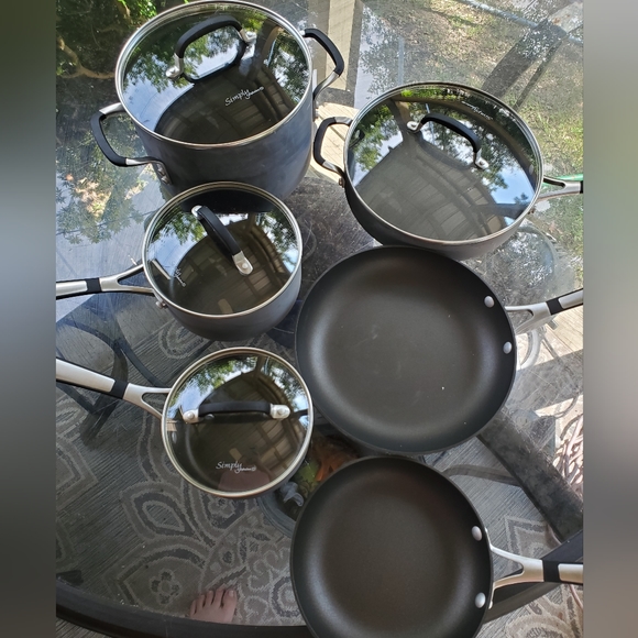 Calphalon Kitchen Calphalon Piece Pots And Pans Set Nonstick Poshmark